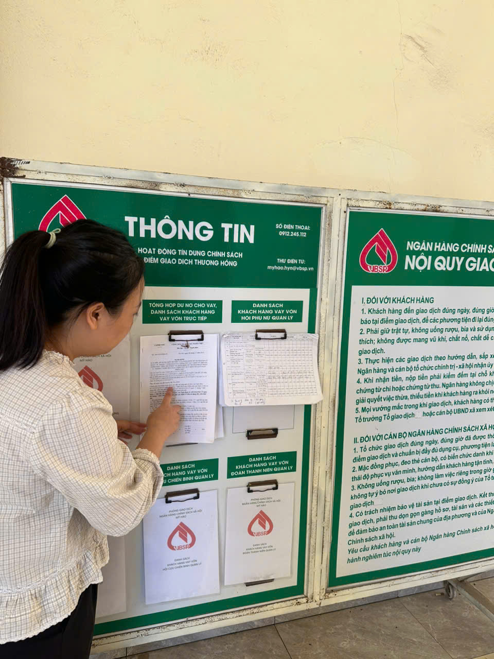 Ủy ban nhân dân phường Thượng Hồng công khai các quy định về luật đất đai năm 2024